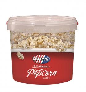 popcorn buckets in different sizes and prints